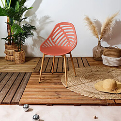 Avis Paris prix chaises de jardin x4 - Terracotta
