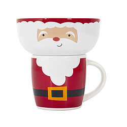 Paris Prix Bol & Mug de Noël Santa 14cm Rouge