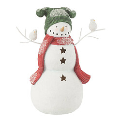 Paris Prix Bonhomme de Neige Déco Oiseaux 27cm Multicolore