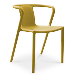 Paris prix Fauteuil de jardin empilable - Moutarde