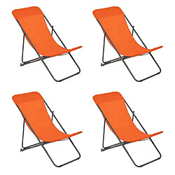 Neka Lot de 4 Chiliennes Setubal 98cm Orange