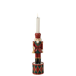 Paris Prix Bougeoir de Noël Casse-Noisette 25cm Rouge