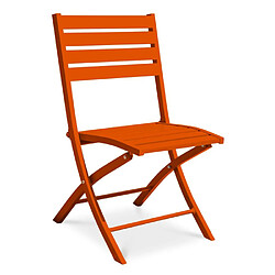 Paris prix Chaise de jardin pliante - Orange
