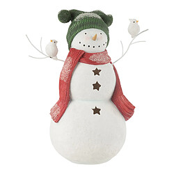 Paris Prix Bonhomme de Neige Déco Oiseaux 50cm Multicolore