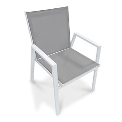 Paris prix Fauteuil de jardin empilable - Blanc
