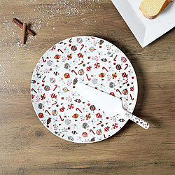 Avis The Home Deco Factory Plat & Pelle à Tarte Noël 30cm Multicolore