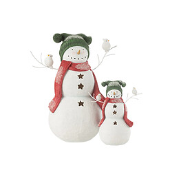 Paris Prix Bonhomme de Neige Déco Oiseaux 27cm Multicolore