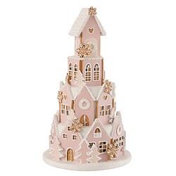 Paris Prix Maison Pain d'Épice Déco Rosie 42cm Rose 
