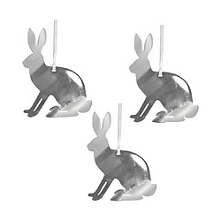 Pluto Lapin en métal cintre de Noël (lot de 3)