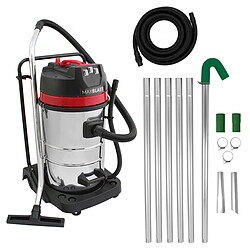 Monstershop MAXBLAST Lot de Aspirateur Industriel 80 L, Tuyau de 5 m & Perche pour Gouttières