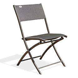 Paris prix Chaise de jardin pliante - Gris anthracite