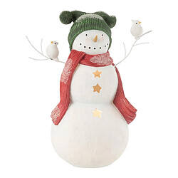 Paris Prix Bonhomme de Neige Déco Oiseaux 50cm Multicolore