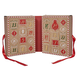 Paris Prix Calendrier de l'Avent Bougies & Surprises Noël 31cm Rouge