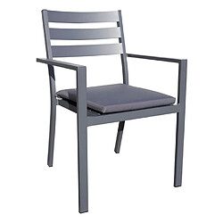 Paris prix Fauteuil de jardin empilable - Gris anthracite