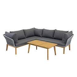 Paris prix Salon de jardin d'angle - Gris