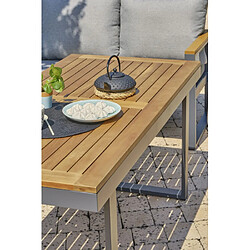 Acheter Paris prix ensemble repas de jardin 7 places - Gris anthracite