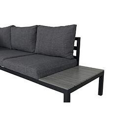 Acheter Paris prix Salon d'angle de jardin - Noir et gris