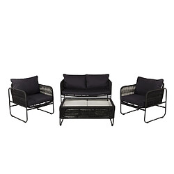 Acheter Paris prix Salon de jardin 2 places - Noir