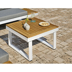 Avis Paris prix Salon de jardin d'angle - Blanc