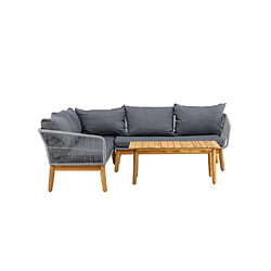 Acheter Paris prix Salon de jardin d'angle - Gris