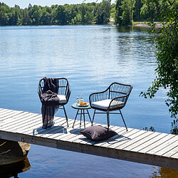 Paris prix Salon de jardin 2 places - Noir pas cher