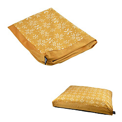 Paris Prix Housse de Coussin pour Chien & Chat Ethnic 80cm Moutarde