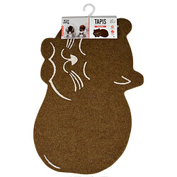 Paris Prix Tapis de Repas pour Chat Feutrine 60cm Naturel