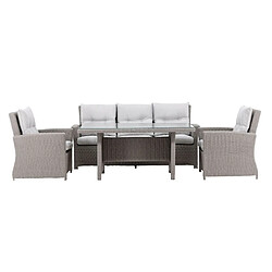 Paris prix Salon de jardin Brentwood - Gris