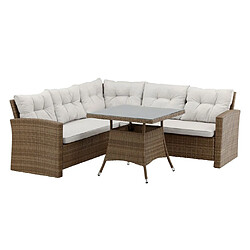 Paris prix salon de jardin d'angle - Naturel