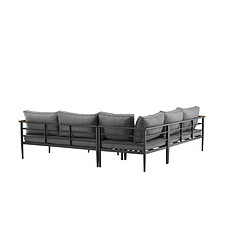 Acheter Paris Prix Salon d'Angle de Jardin 5 Places Mexico 233cm Noir