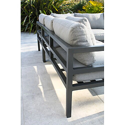Acheter Paris prix salon de jardin d'angle - Gris anthracite