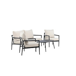 Avis Paris prix Salon de jardin 4 places - Noir