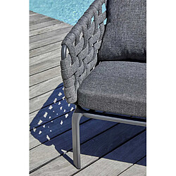 Avis Paris prix salon de jardin 4 places - gris anthracite