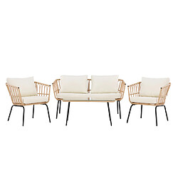Paris prix salon de jardin 4 places - Beige