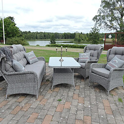 Paris prix Salon de jardin Washington - Gris