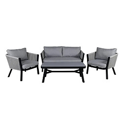 Paris prix Salon de jardin Virya - Noir et gris