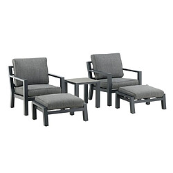 Paris prix Salon de jardin Barcelona - Noir