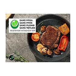 Acheter Batterie de cuisine 21 pièces Antiadhésif en Granit noir - Tous feux dont induction Just perfecto JL-722