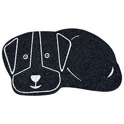 Paris Prix Tapis de Repas pour Chien Feutrine 60cm Noir