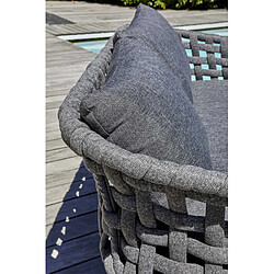Acheter Paris prix salon de jardin 4 places - gris anthracite