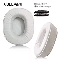 General Coussinets casque Fifine H6 - Blanc Coussinets pour casque gaming - compatibles Fifine H6 - similicuir doux - confort durable