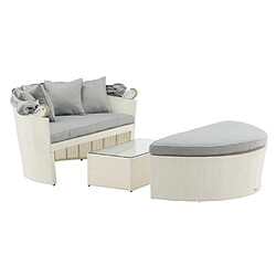 Paris prix salon de jardin Padova - Blanc