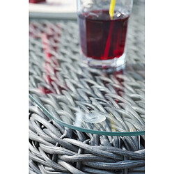 Avis Paris prix salon de jardin Bahamas 7 places - Gris anthracite