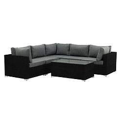 Paris prix Salon d'angle de jardin Amazona - Noir