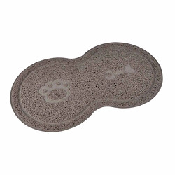Paris Prix Tapis Repas pour Chien & Chat Double 46cm Taupe