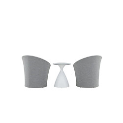 Paris prix Salon de jardin Spoga - Blanc et gris pas cher