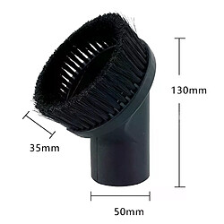 Brosse à poussière universelle 50 mm pour aspirateur, accessoire pour aspirateur d'atelier, pièces détachées pour aspirateur, collecteur de poussière pour les interstices~1179