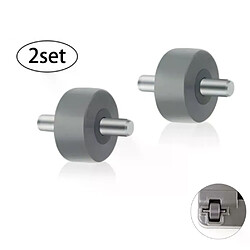 Kit de remplacement pour 4 roues avant et 2 essieux pour aspirateur Shark NV350/NV351. Pièces parfaitement compatibles avec les pièces d'origine.~0233