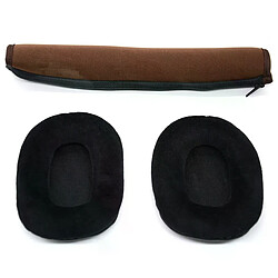 General Coussinets casque Audio-Technica - Noir Coussinets pour casque audio - Similicuir - remplacements compatibles ATH