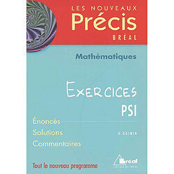 Mathématiques : exercices PSI